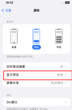 正宁苹果售后维修中心分享iPhone手机收不到通知怎么办 