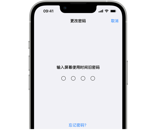 正宁iPhone屏幕维修分享iPhone屏幕使用时间密码忘记了怎么办 