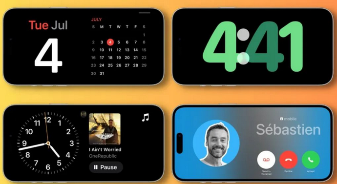正宁苹果手机维修分享iOS17横屏充电待机显示有什么好处 