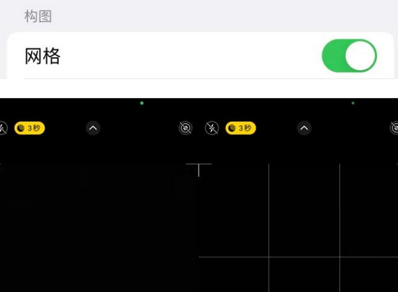 正宁苹果手机维修网点分享iPhone如何开启九宫格构图功能