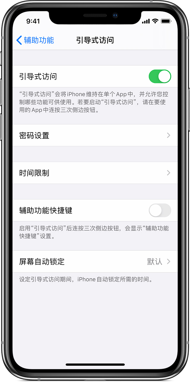 正宁苹果手机维修分享如何在 iPhone 上退出引导式访问 