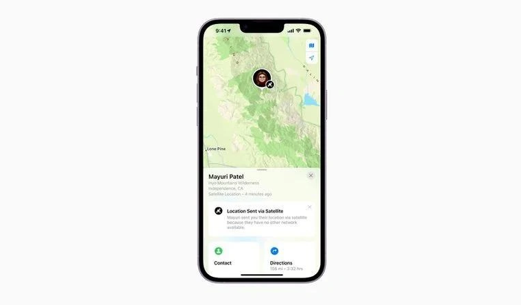 正宁苹果14维修分享iPhone14系列中 FindMy功能通过卫星分享位置方法教程 